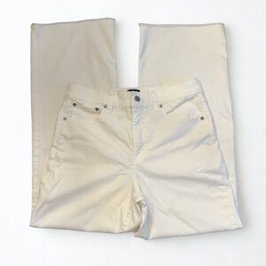 J Crew Factory Wide Leg Crop Jean Off White Women’s 28 Tall